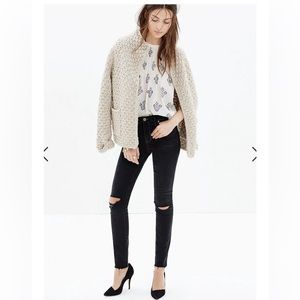 Madewell 9 inch high-rise skinny jeans black